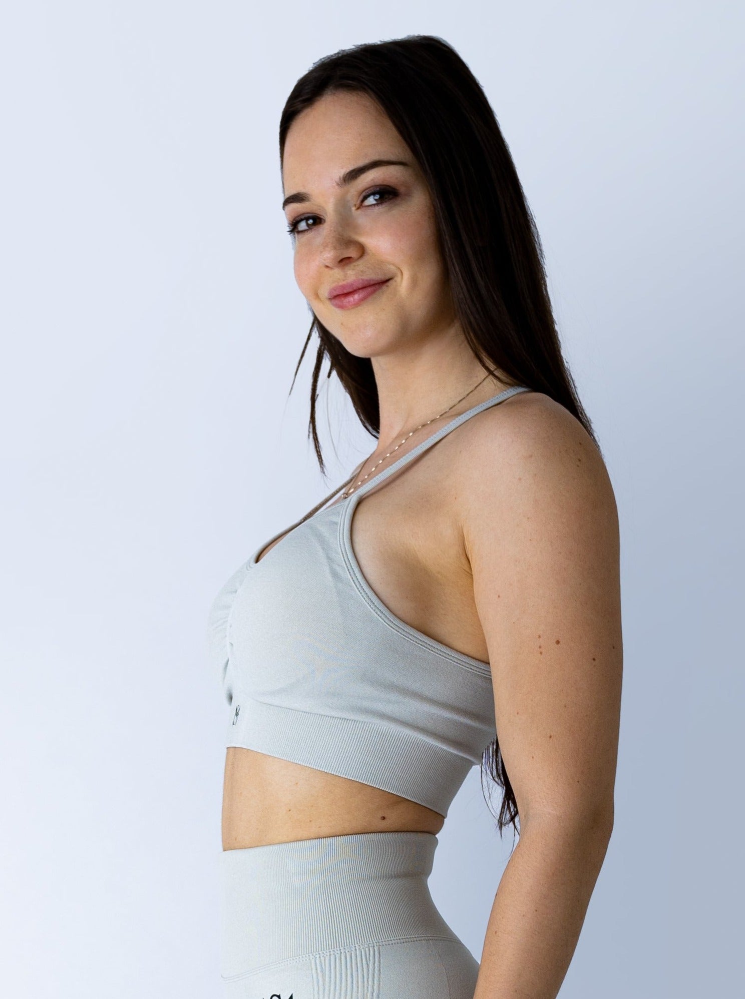 Push Up Collection White Sport Bra Sportmonkey