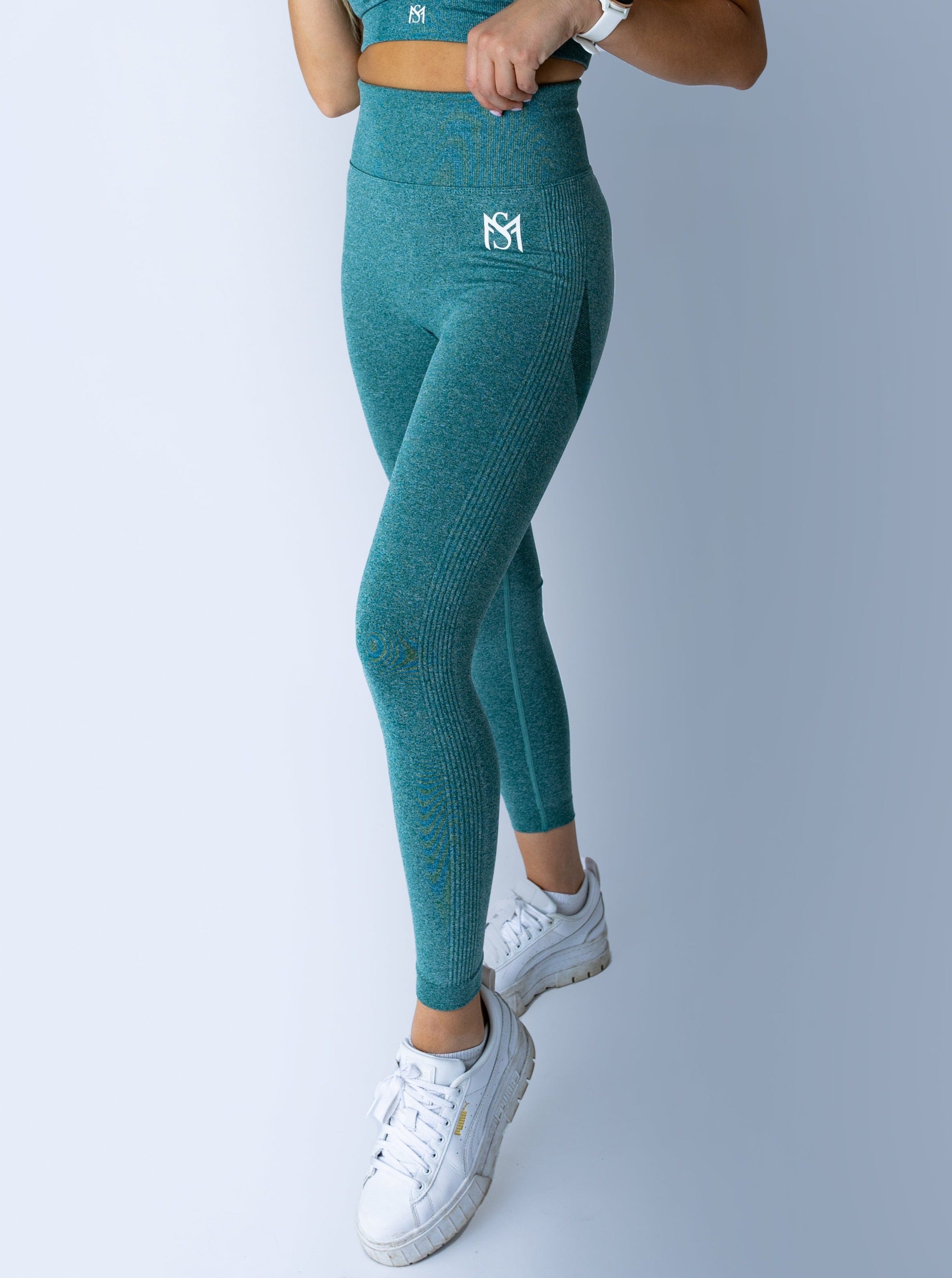Push Up Collection Dark Green Legging Sportmonkey