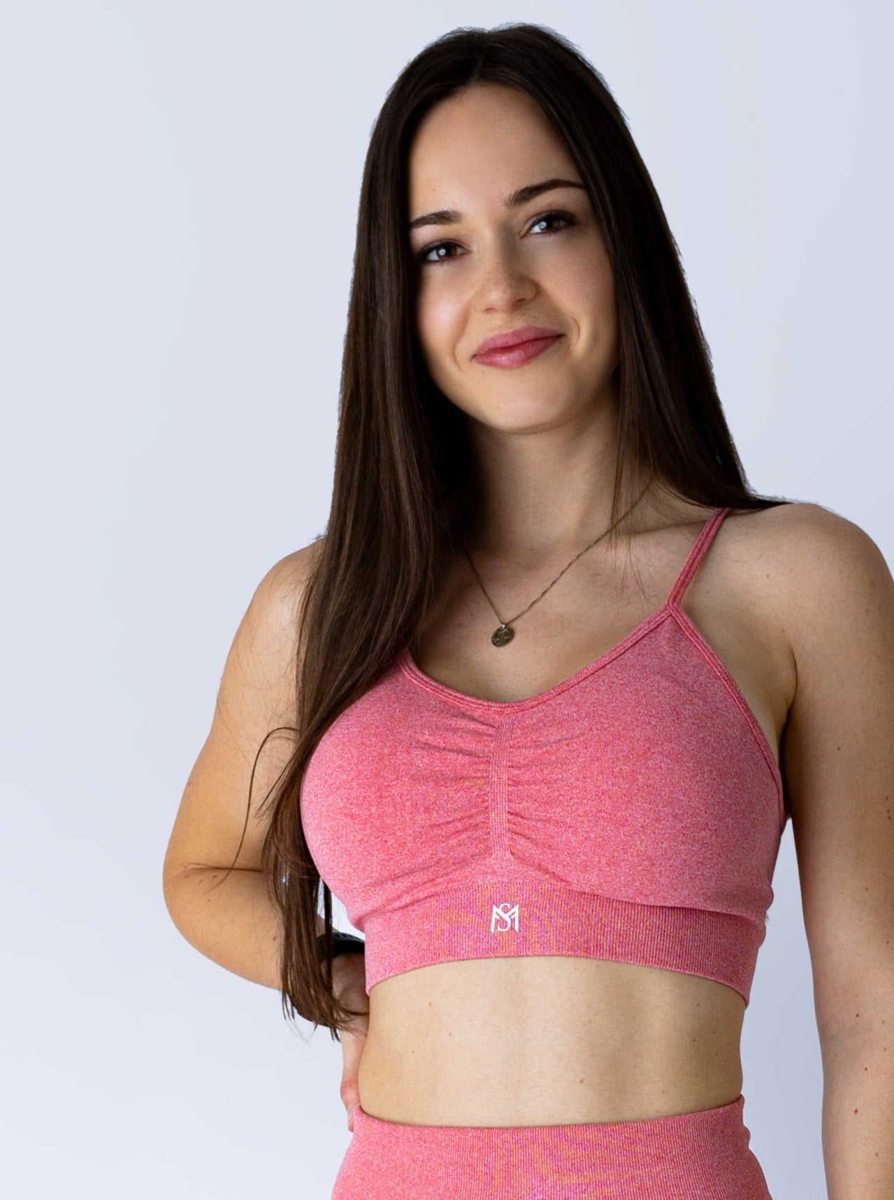 Push Up Collection Pink Sport Bra Sportmonkey