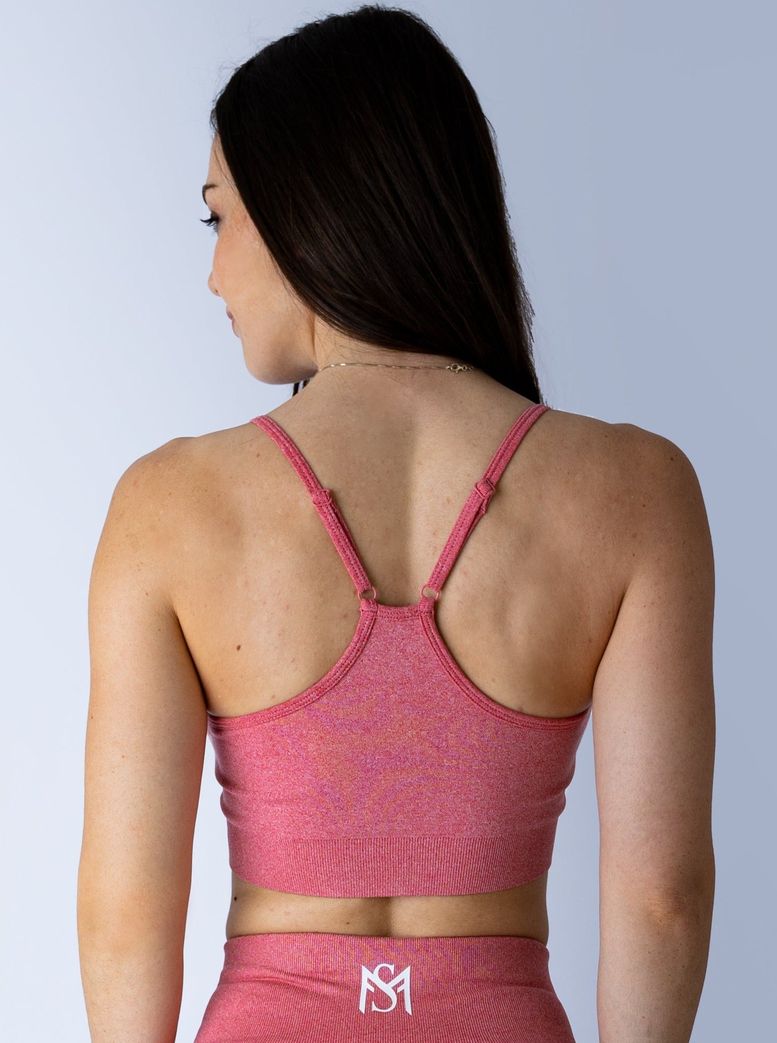 Push Up Collection Pink Sport Bra Sportmonkey