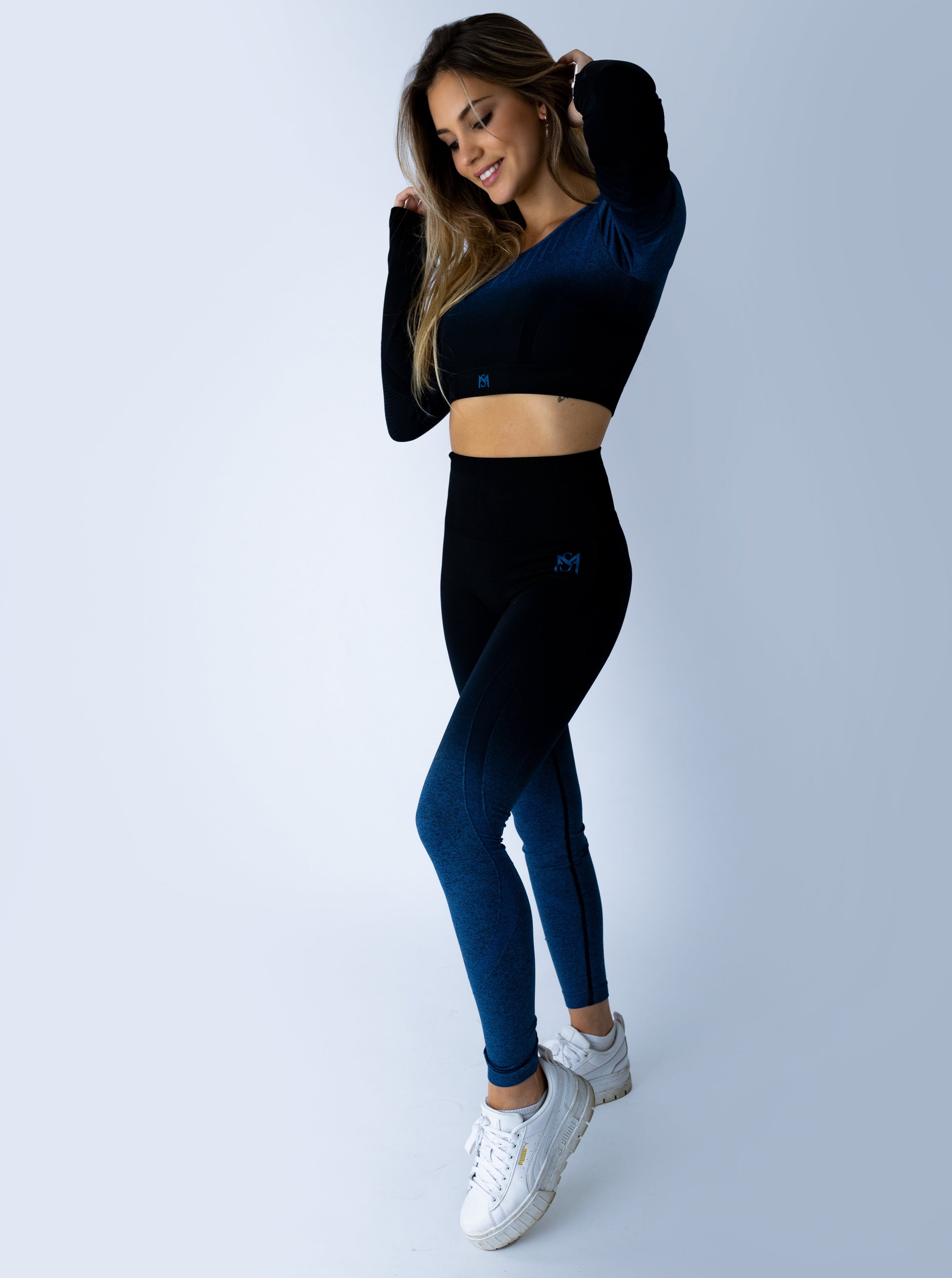 Gradient Blue Set Long Sleeve Sportmonkey