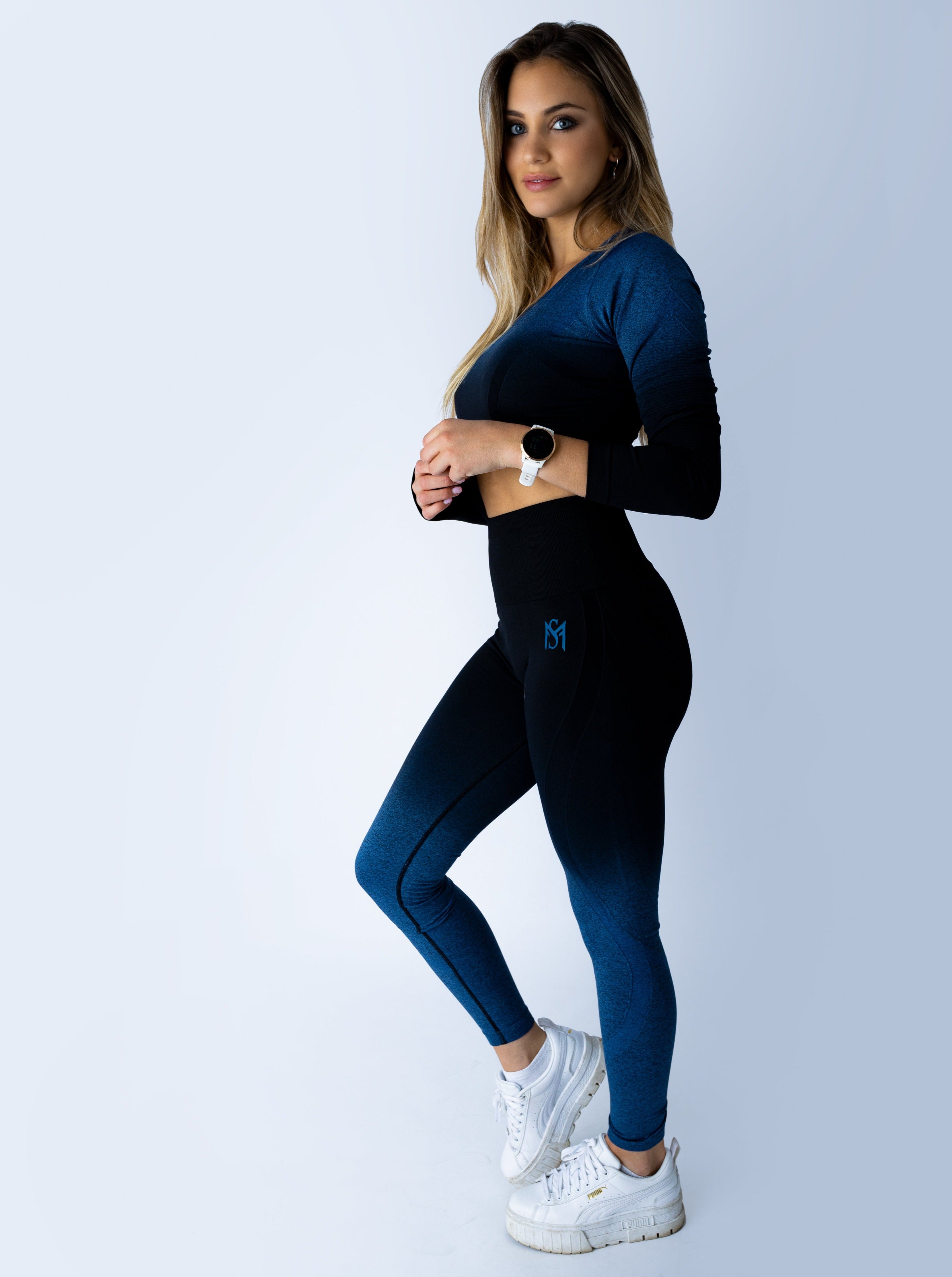 Gradient Blue Set Long Sleeve Sportmonkey
