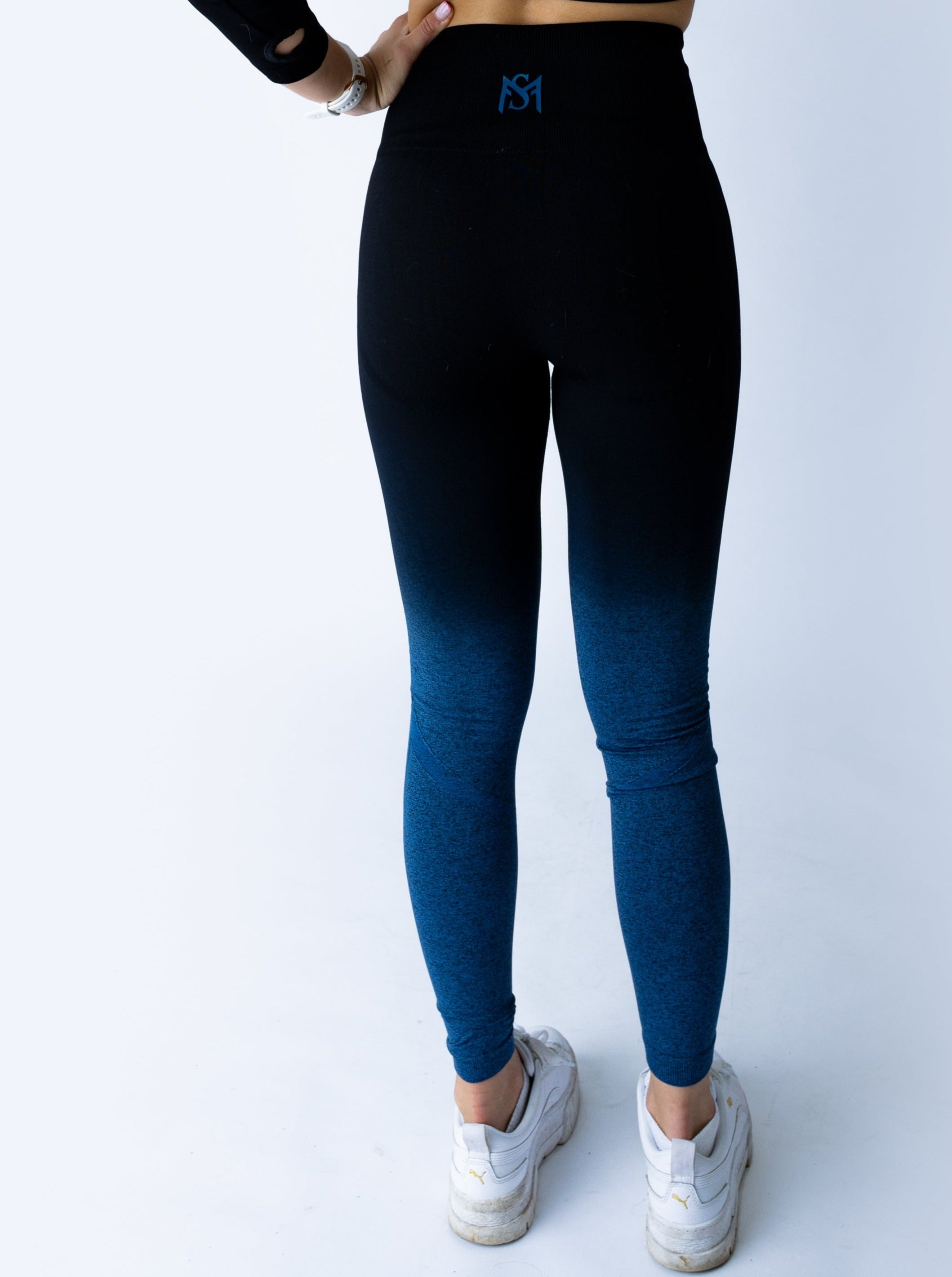Gradient Blue Leggings Sportmonkey