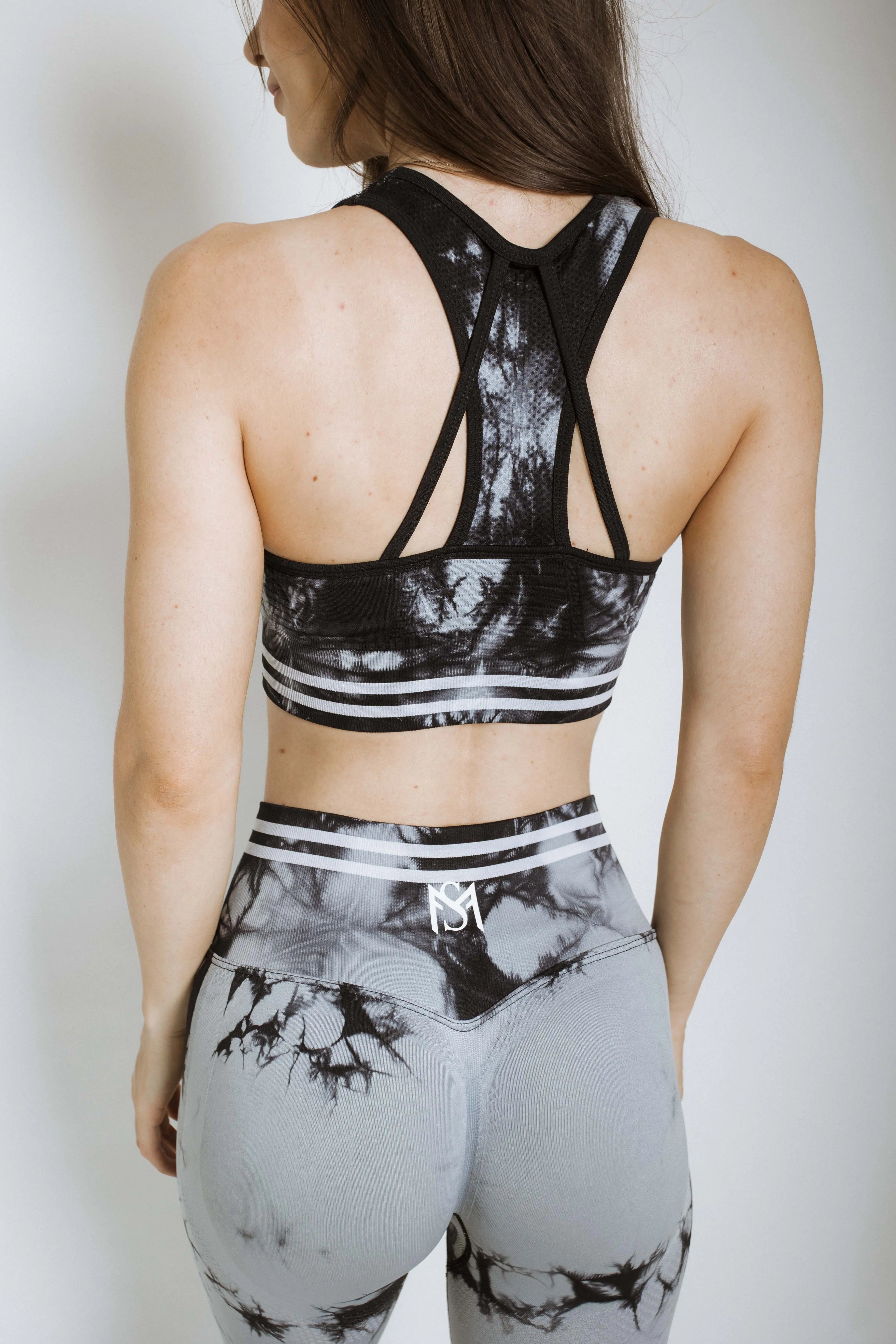 Striped Performance Set Grey Sportmonkey