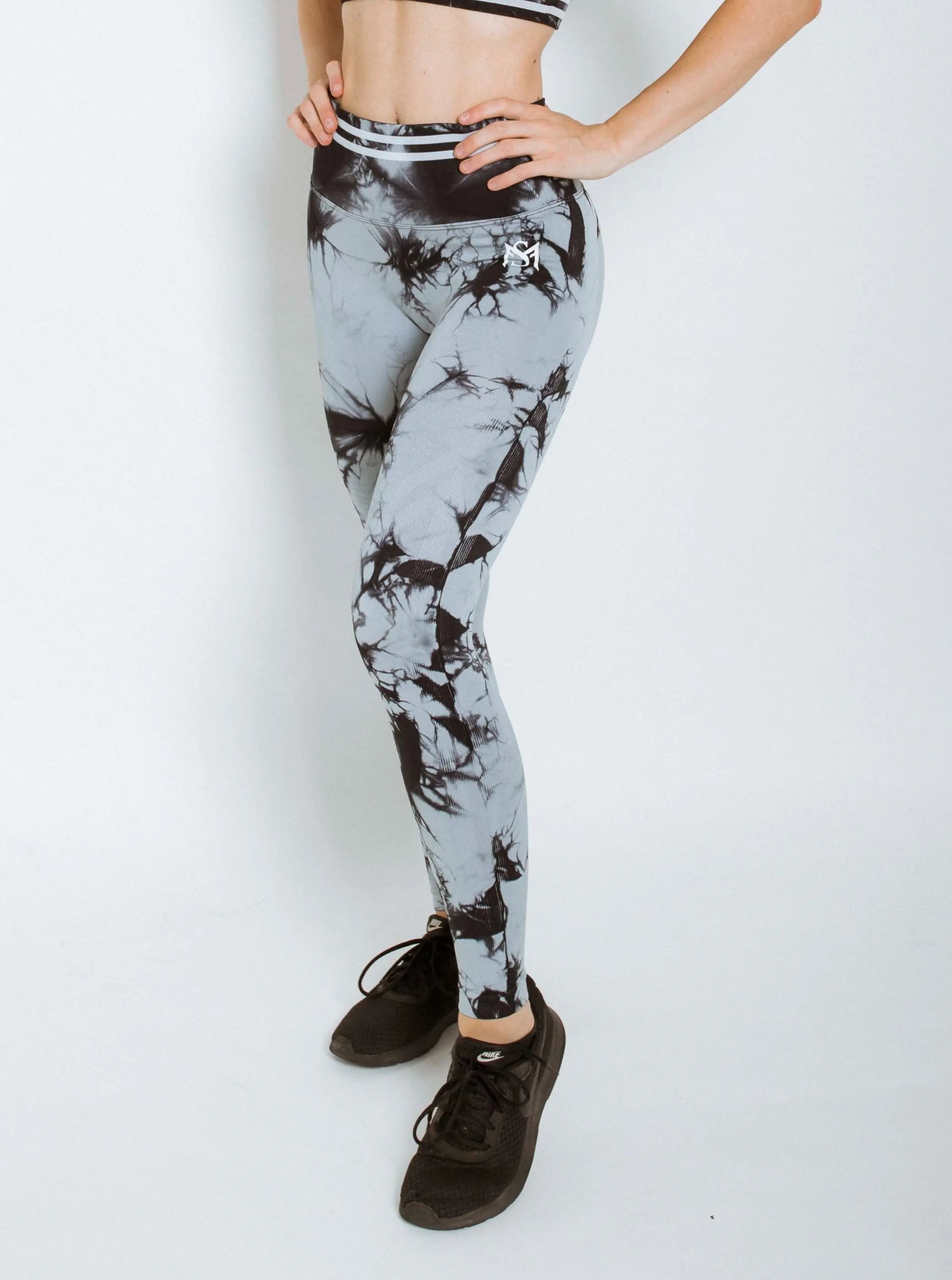 Striped Performance Set Grey Sportmonkey