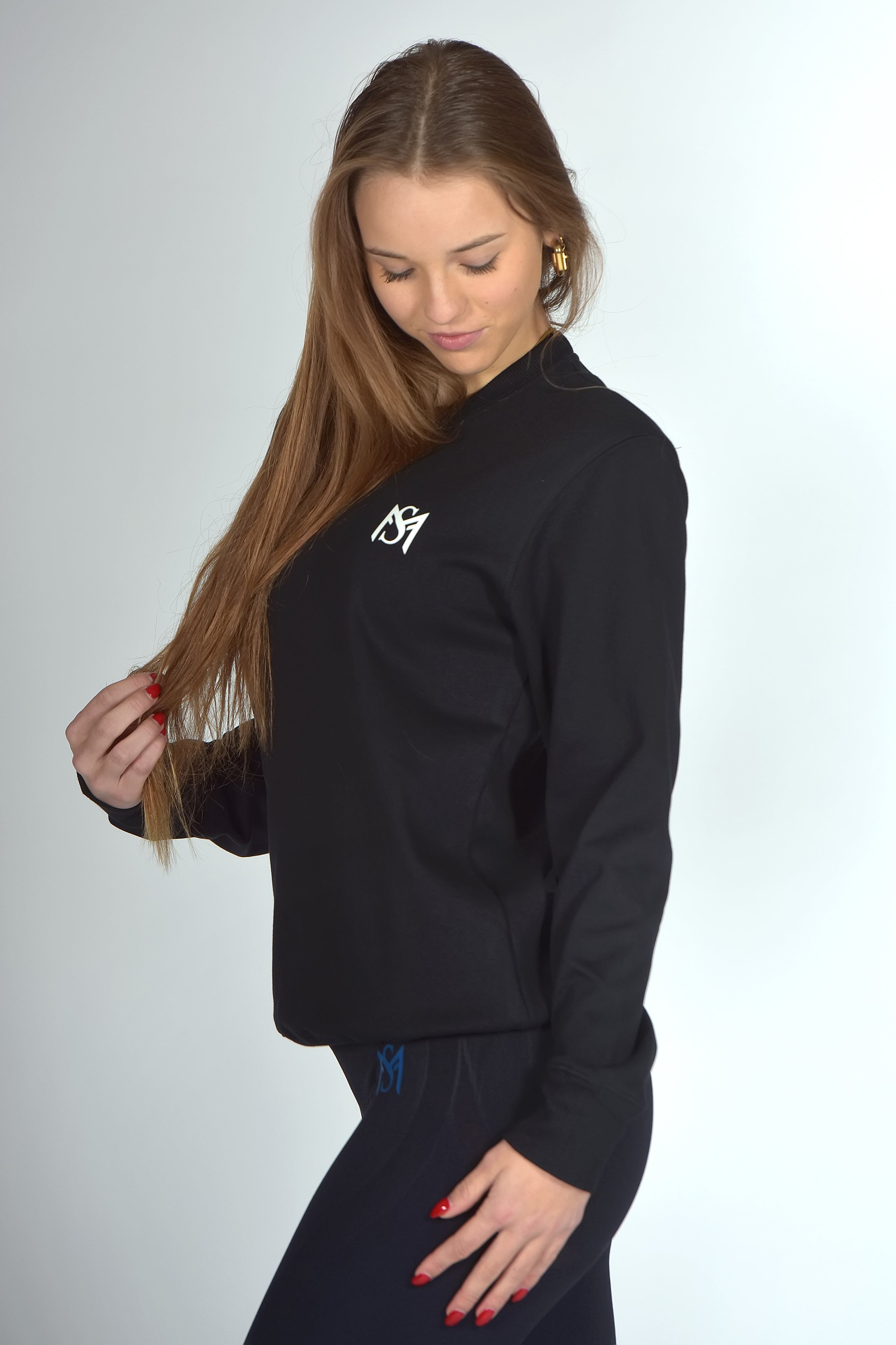 Unisex Fleece Pull Black Sportmonkey