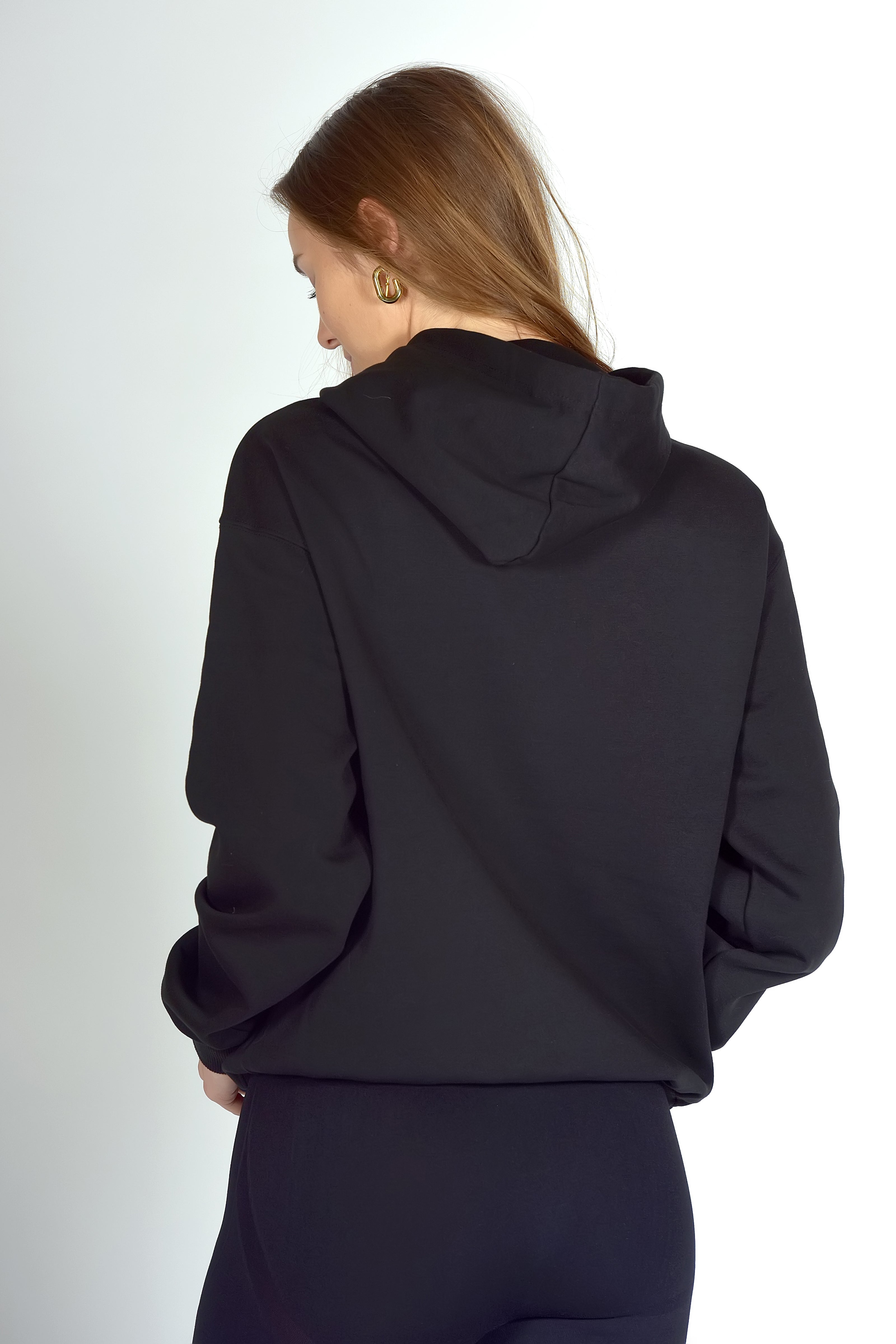 Unisex Fleece Hoodie Black Sportmonkey