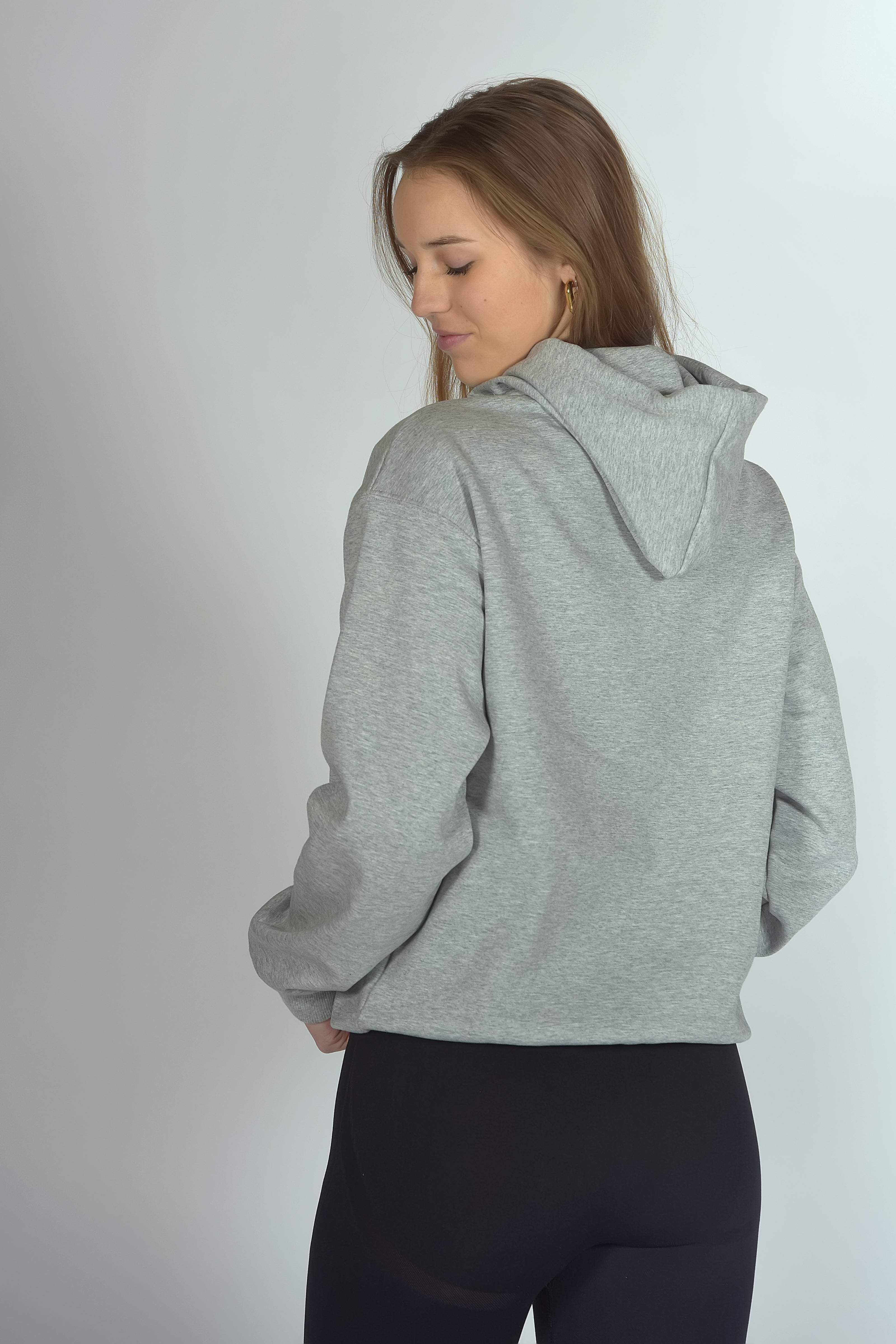 Unisex Fleece Hoodie Light Grey Sportmonkey